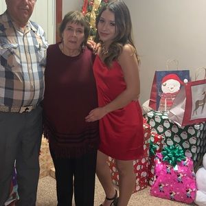 Red Satin like Mini Dress